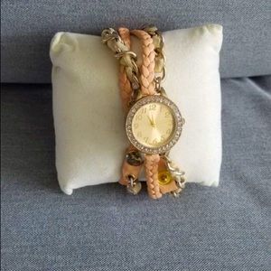 Peach Wrap Watch